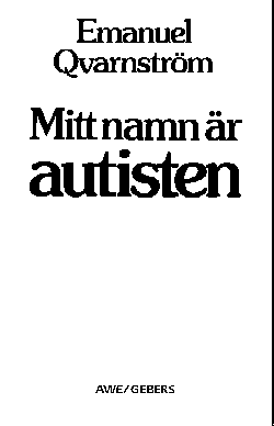 Omslaget till Mitt namn �r autisten